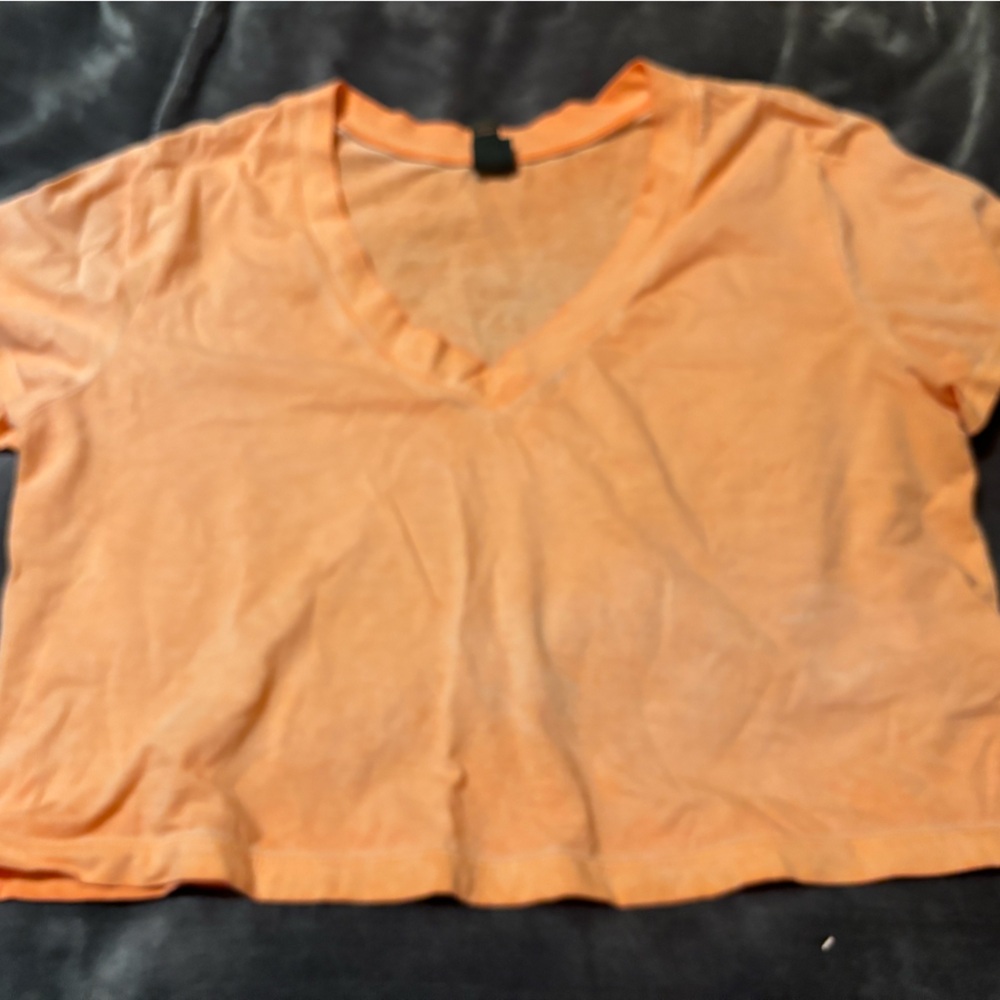 Wild Fable Orange Cropped Relaxed Tee